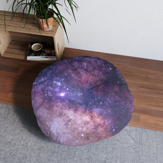 Tufted Galaxy Floor Pillow, Round