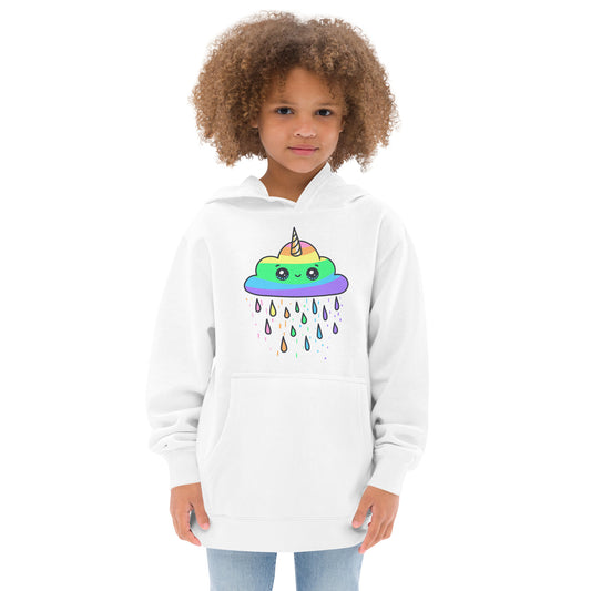 Rainbow Storm Kids fleece hoodie